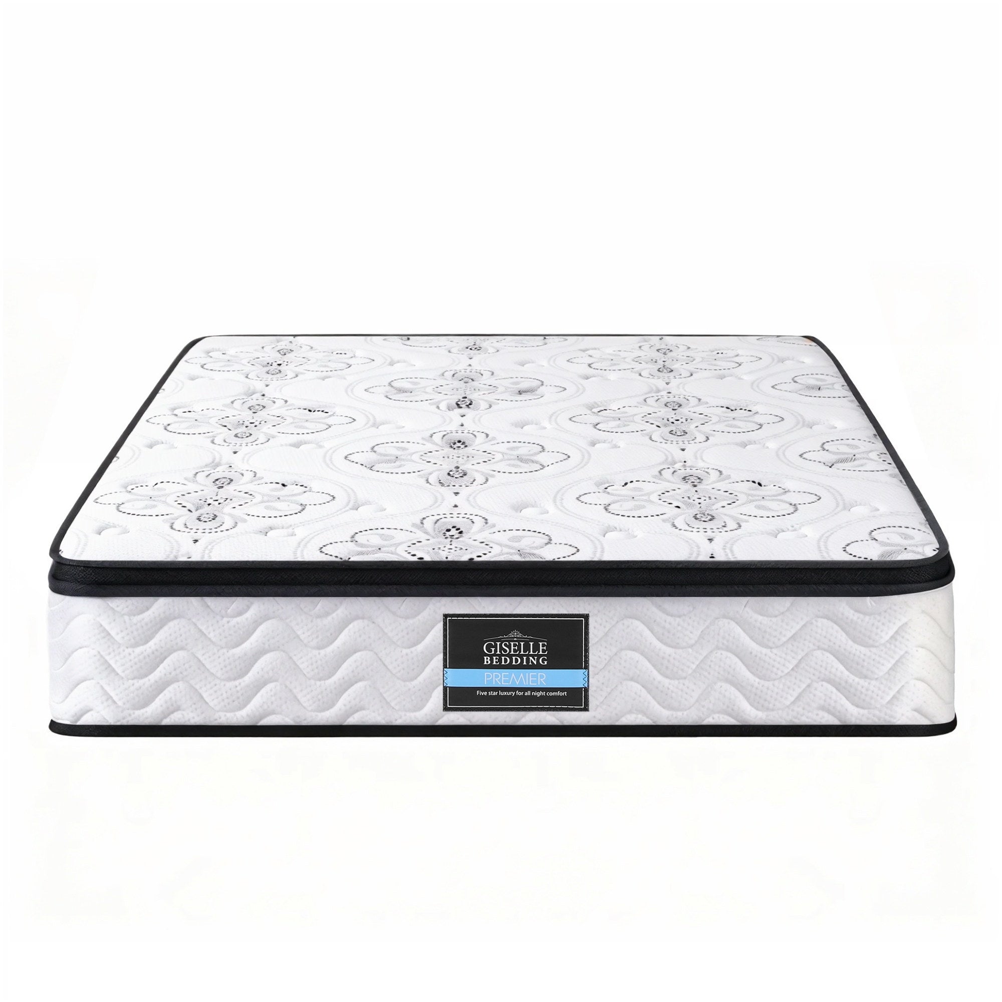 Giselle Bedding King Mattress 30cm Pocket Spring Euro Top Medium Firm Foam