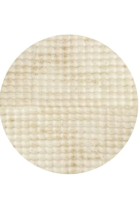 Bubble Natural Round Washable Rug by Rug Culture - 200x200cm