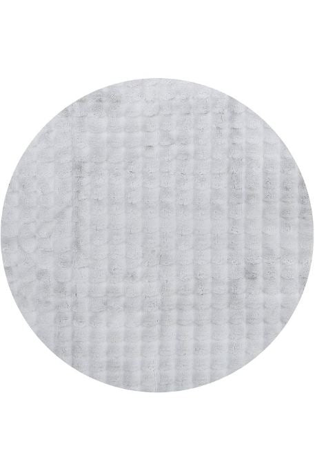 Bubble Silver Round Washable Rug by Rug Culture - 200x200cm
