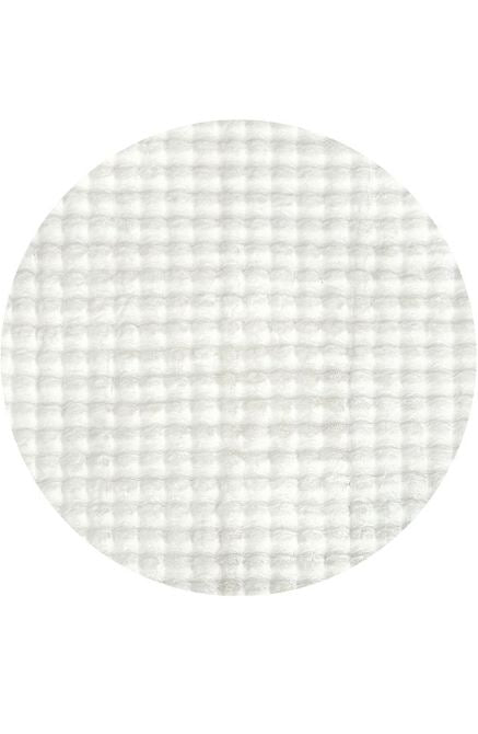 Bubble White Round Washable Rug by Rug Culture - 100x100cm
