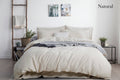 luxurious linen cotton quilt cover set queen natural
